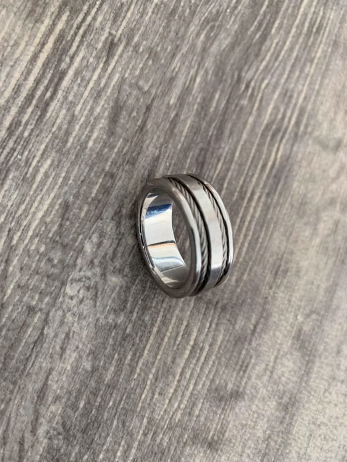 Bague homme en acier - photo numéro 2