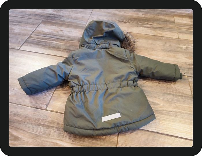 Blouson kaki capuche moumoute Name it Taille 9-12 mois - photo numéro 7