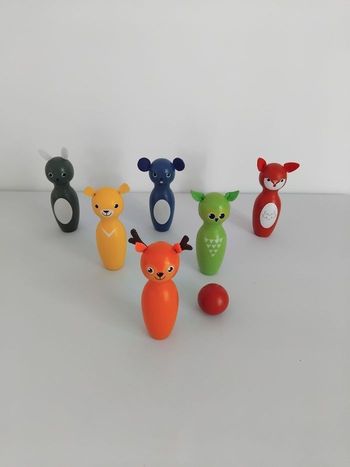 Jeu de Quilles en Bois 13 cm Complet 🎳