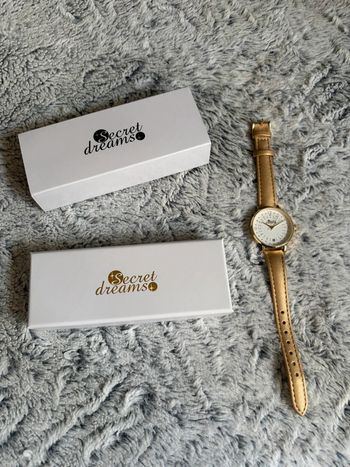 Montre dorée secret dreams