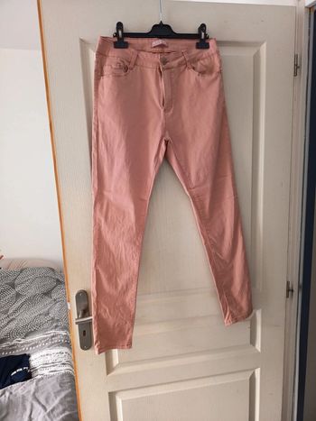 Pantalon femme saumon