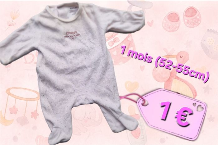 Pyjama fille 1 mois