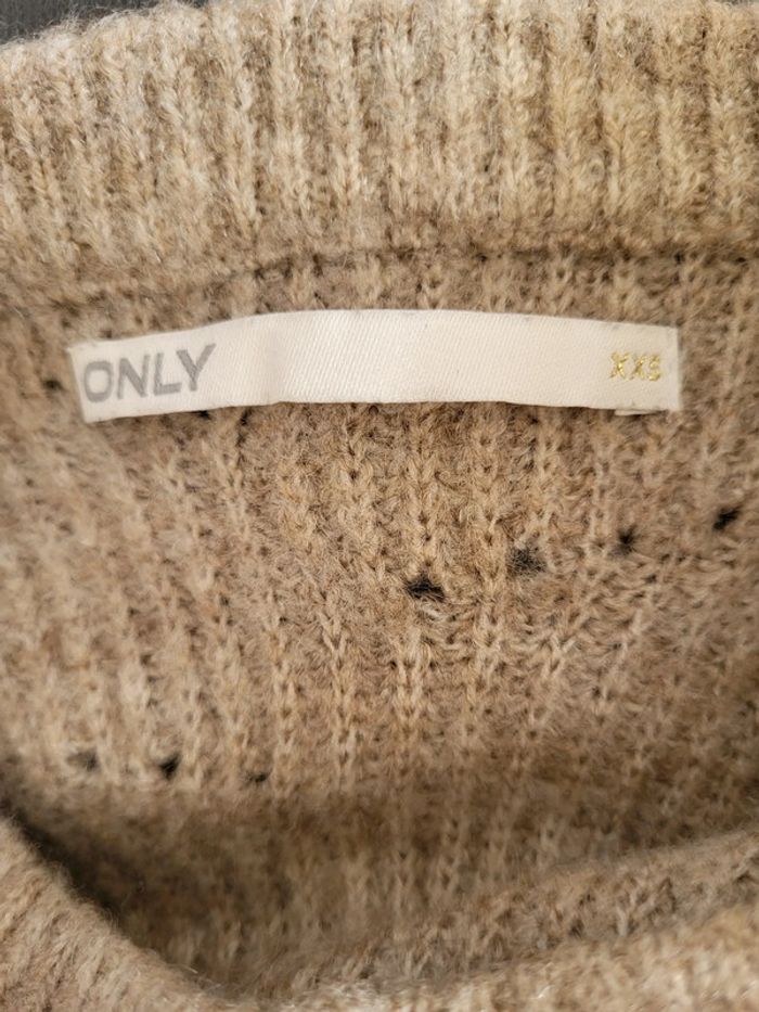 Pull beige doux et chaud Only Taille XXS ou 34 - photo numéro 6