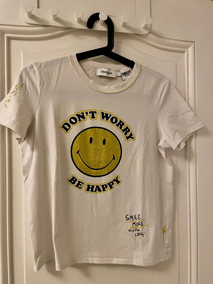 Tee-shirt desigual blanc M