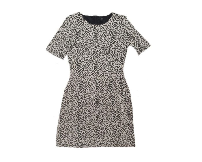 Robe à motifs noir/blanc | H&M | Taille 40