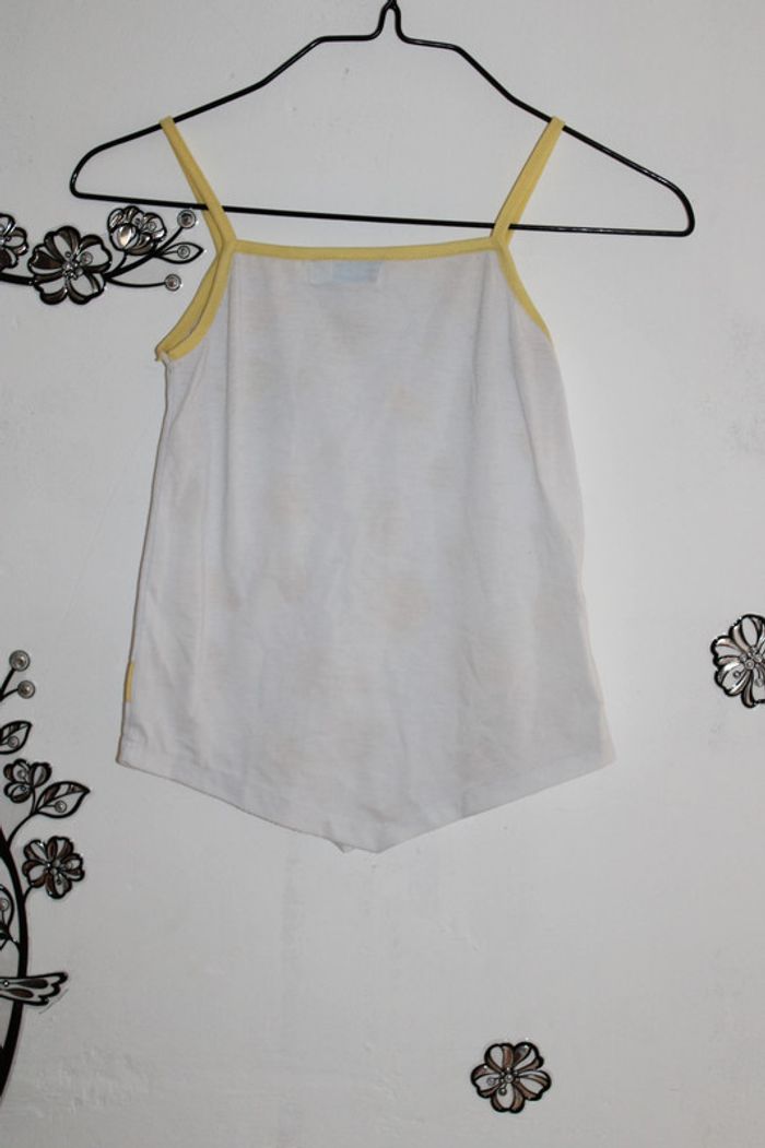 💛 Débardeur Jinhe blanc à pois jaunes - Taille 4 ans 💛 - photo numéro 2