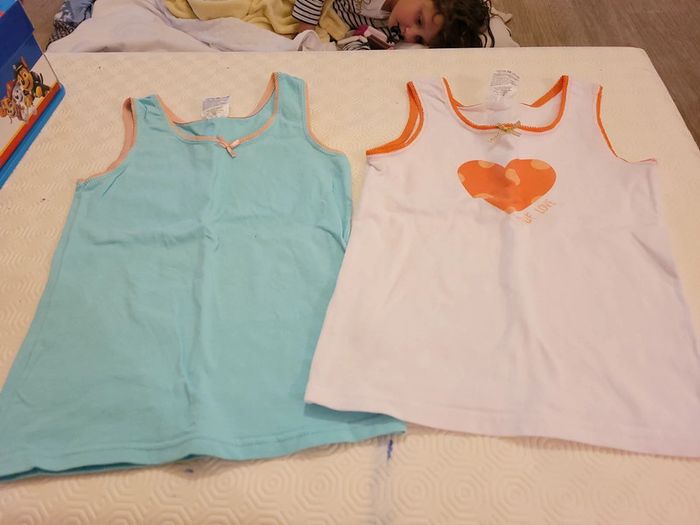 Lot de 2 chemises à bretelles 6ans