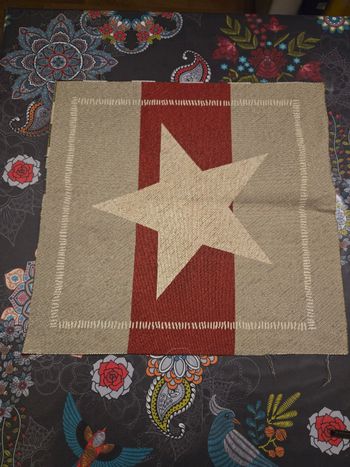 Panneau a coudre jacquard motif étoile