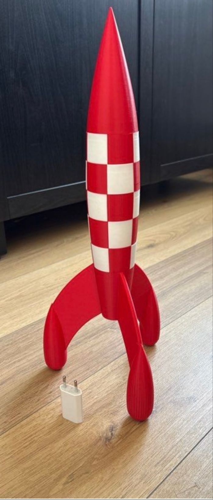 Fusée Tintin – 51 cm – Impression 3D