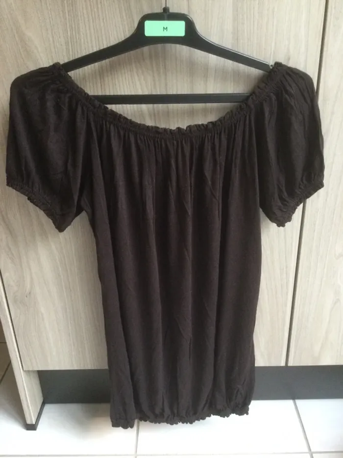 Haut marron T38-40 made in France