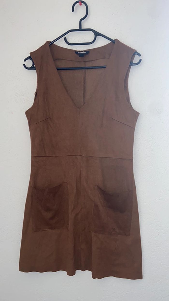 Robe courte en daim