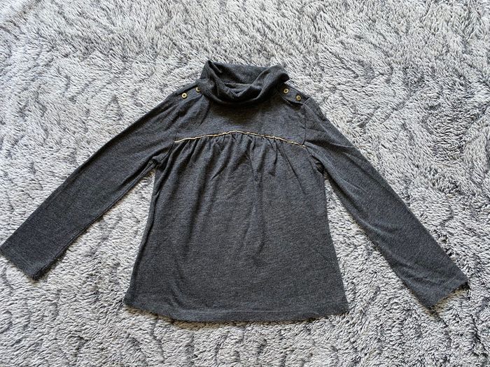 Teeshirt col roulé gris Kiabi - 4 ans
