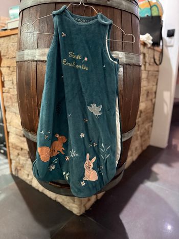 Gigoteuse bleu vert verbaudet 0-6 mois