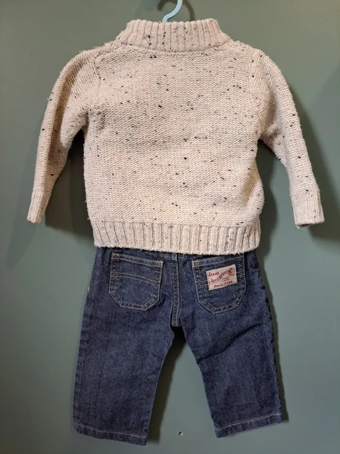 Ensemble 3 pièces - Petit bateau & Vertbaudet - 12 mois - photo numéro 3