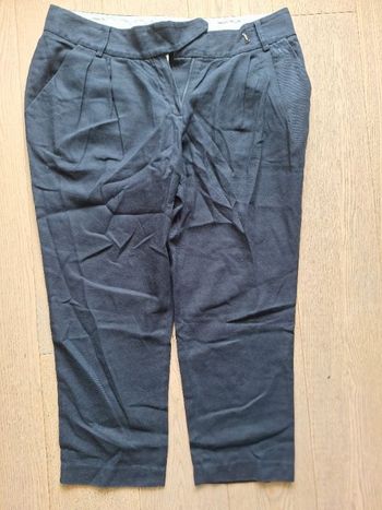 Pantalon court bleu marine Maje