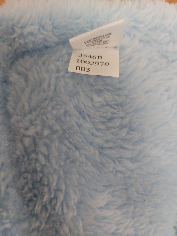Doudou plat carré bleu singe - photo numéro 7