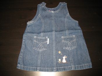 ROBE SM EN JEAN BLEU FONCÉ BÉBÉ FILLE "MENDERLY" - 6 MOIS - n°03