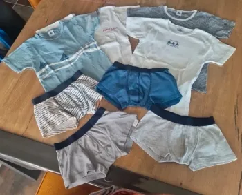 Lot ensemble sous vêtements petit bateau