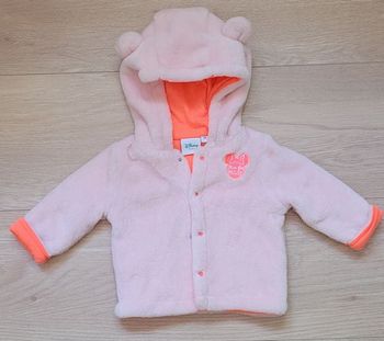 Gilet rose a pression disney baby