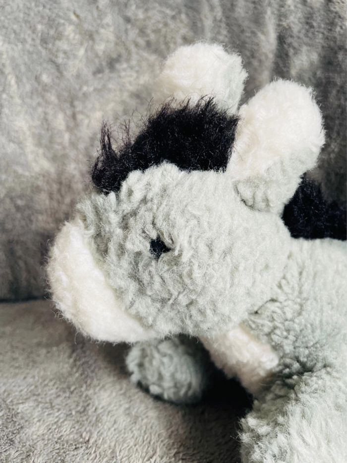 Peluche vintage rare âne gris Ajena - photo numéro 2