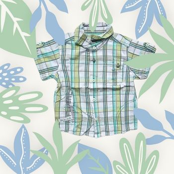 🤩 chemise à carreaux stylée pour bébé garçon taille 12 mois 🤩