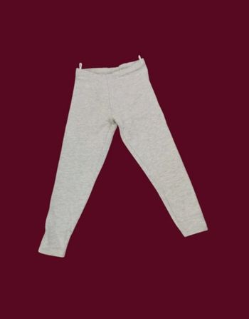 Legging chaud gris clair chiné molletonné C&A taille 10 ans 2/2