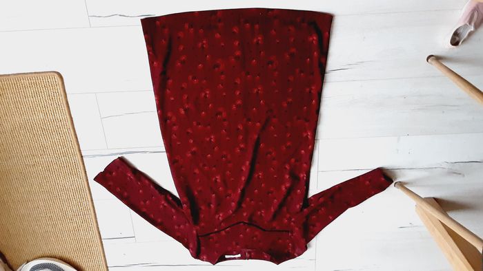 Vêtement femme robe mi longue large bordeaux Camaïeu taille 38