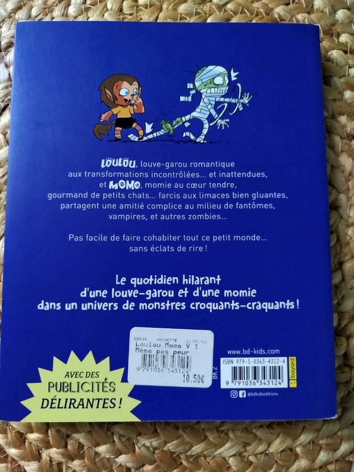 Livre, Bd pour enfants, Loulou et Momo, Tome 1, Même pas peur, Bd kids, Neuf - photo numéro 2