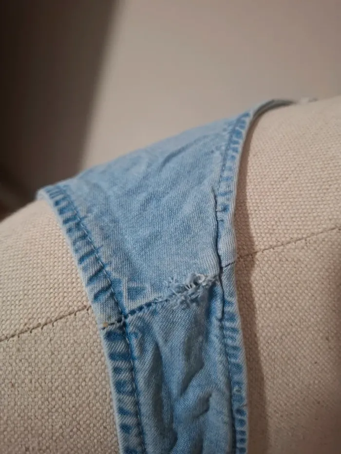 Débardeur Zara Basic en denim léger - photo numéro 3