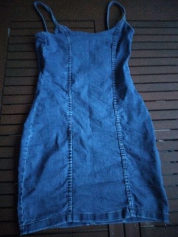 Robe à bretelles en jean