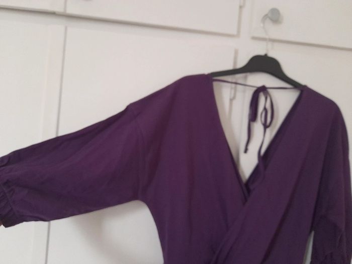 Robe babydoll manches 3/4 violet - photo numéro 2