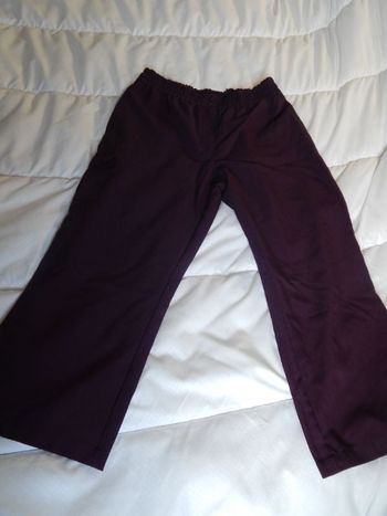 pantalon violet 46 taille élastique