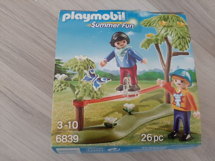 ŒUF DE PÂQUES JAUNE : ENFANTS ÉQUILIBRISTES "PLAYMOBIL" - Réf.6839 - n°95 - photo numéro 4