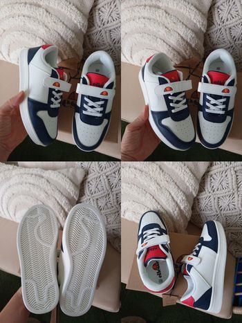 Lot de deux paires de baskets / sneakers à scratch Ellesse pointure 33 neuves avec étiquettes
