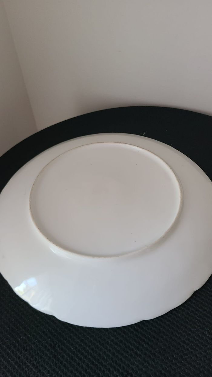 Assiette blanche peinte pierrot de la lune - photo numéro 2