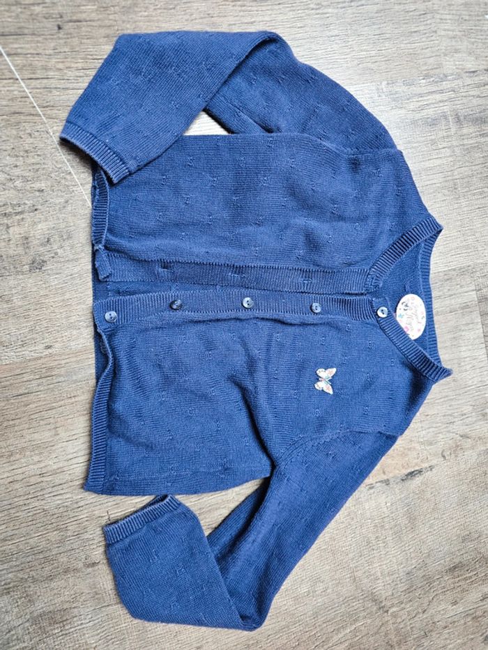 Gilet sergent major bleu