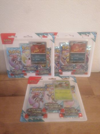 Pokemon aventure ensemble lot x3 tri pack