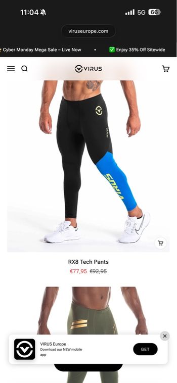 Legging homme marque virus