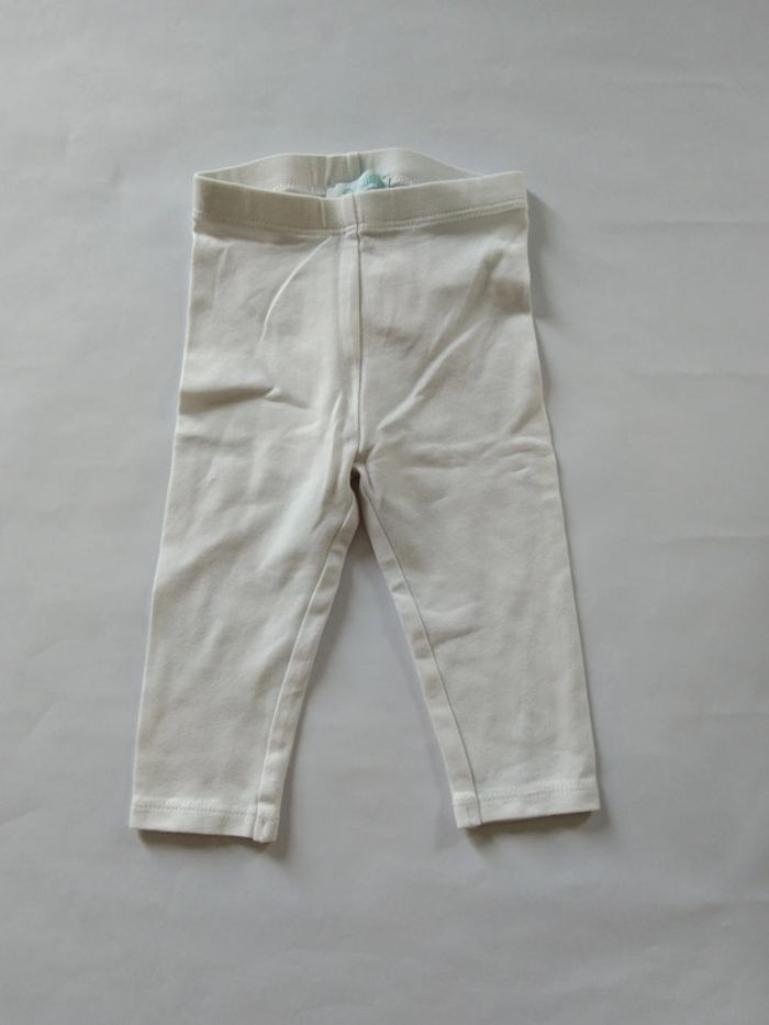 legging blanc uni okaidi fille 6 mois