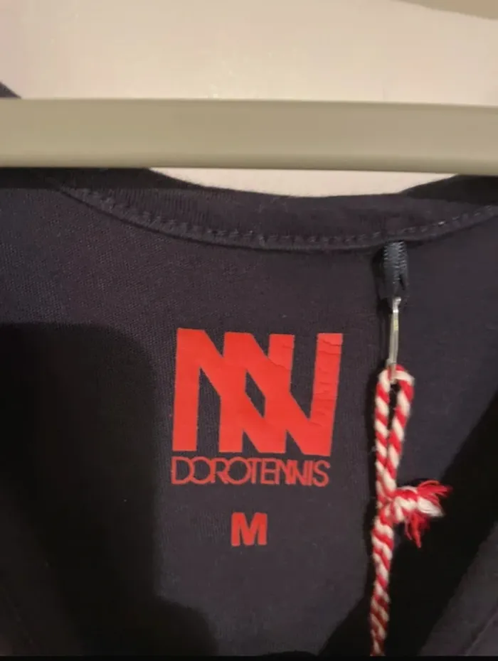 Débardeur femme Dorotennis bleu marine rouge – Taille M – Neuf avec étiquette - photo numéro 3
