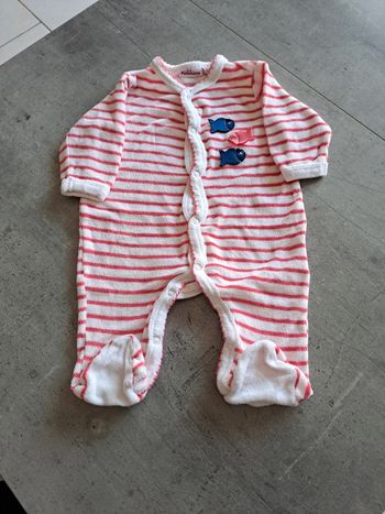 Grenouillère 1mois Pommette