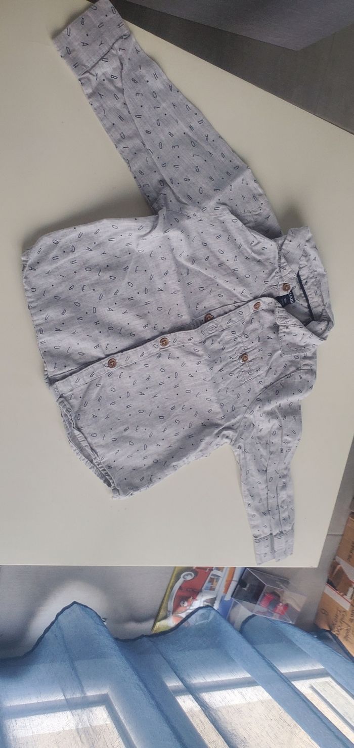 Lot de 5 chemises + gilet habillé 18 mois - photo numéro 4