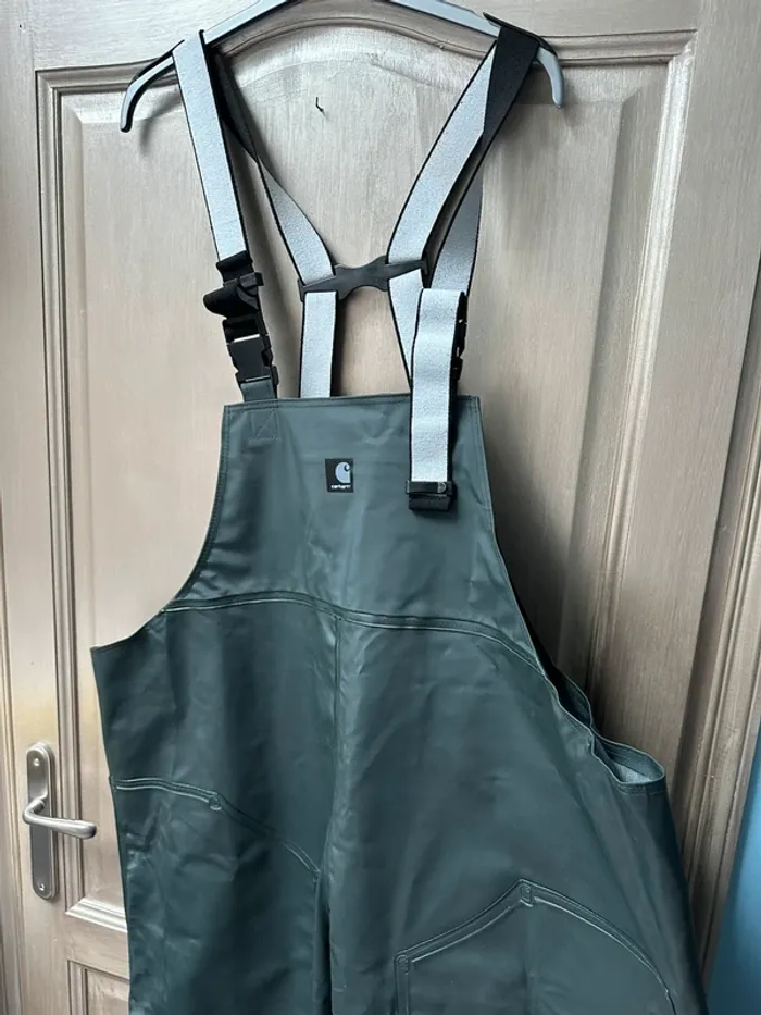 Salopette de pêche imperméable vert foncé Carhartt 4XL - photo numéro 4