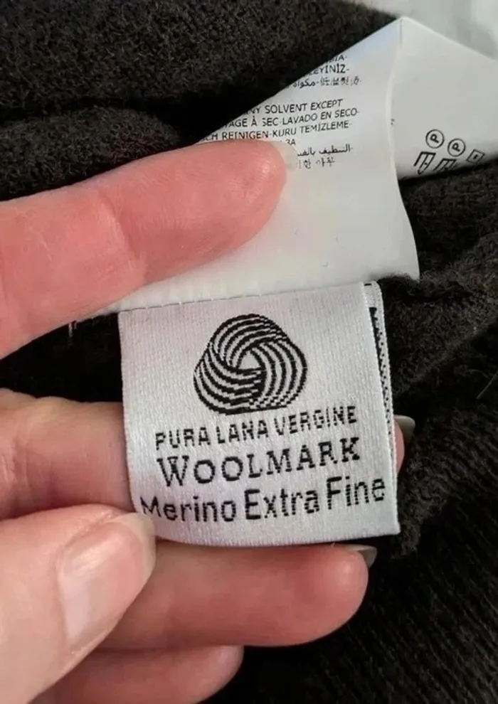 Gilet zippé marron - Cerruti 1881 - 100% laine mérinos Woolmark - taille S - photo numéro 4