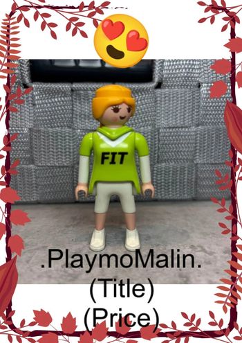 Personnage figurine femme playmobil