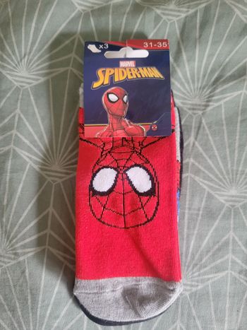 Chaussettes basses spiderman 31.35 neuves
