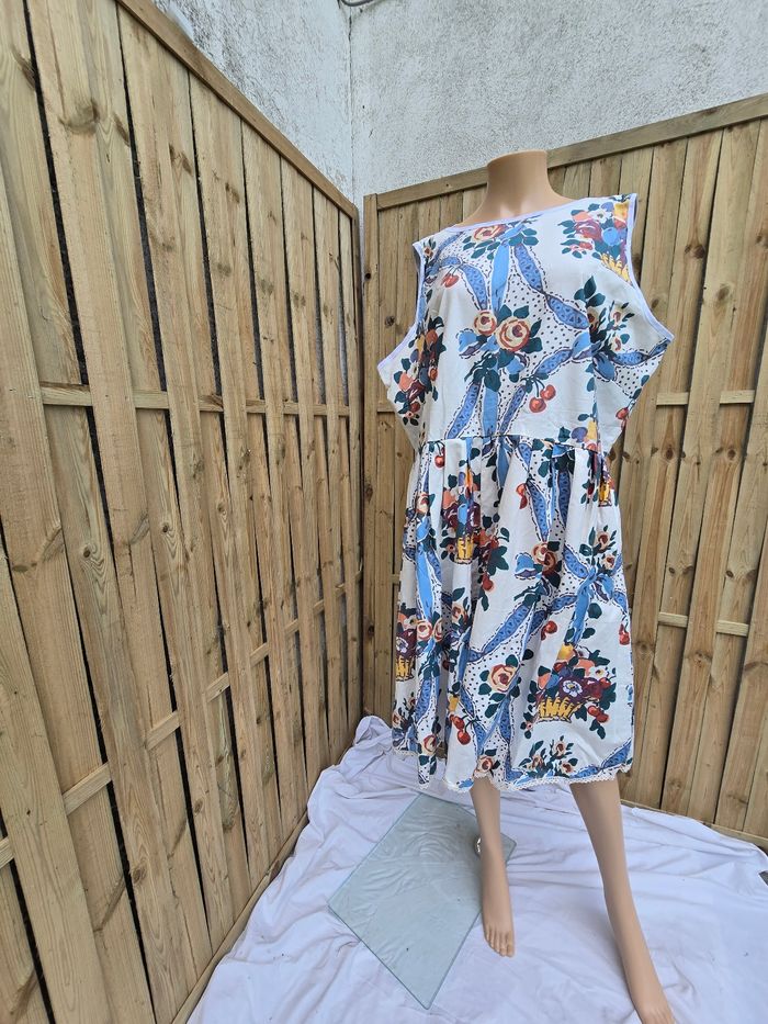 Robe provençale 🍒vintage fait main🍒 taille 48/50 regarder les mesures - photo numéro 2