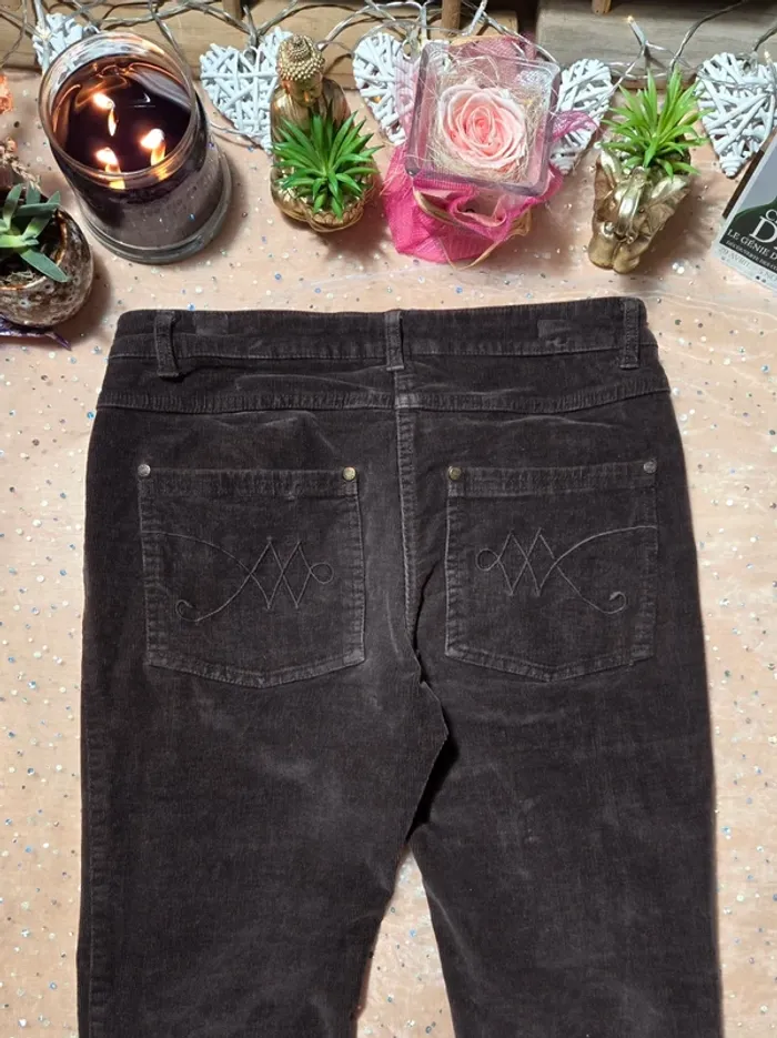 Pantalon marron effet velours La Redoute - photo numéro 6