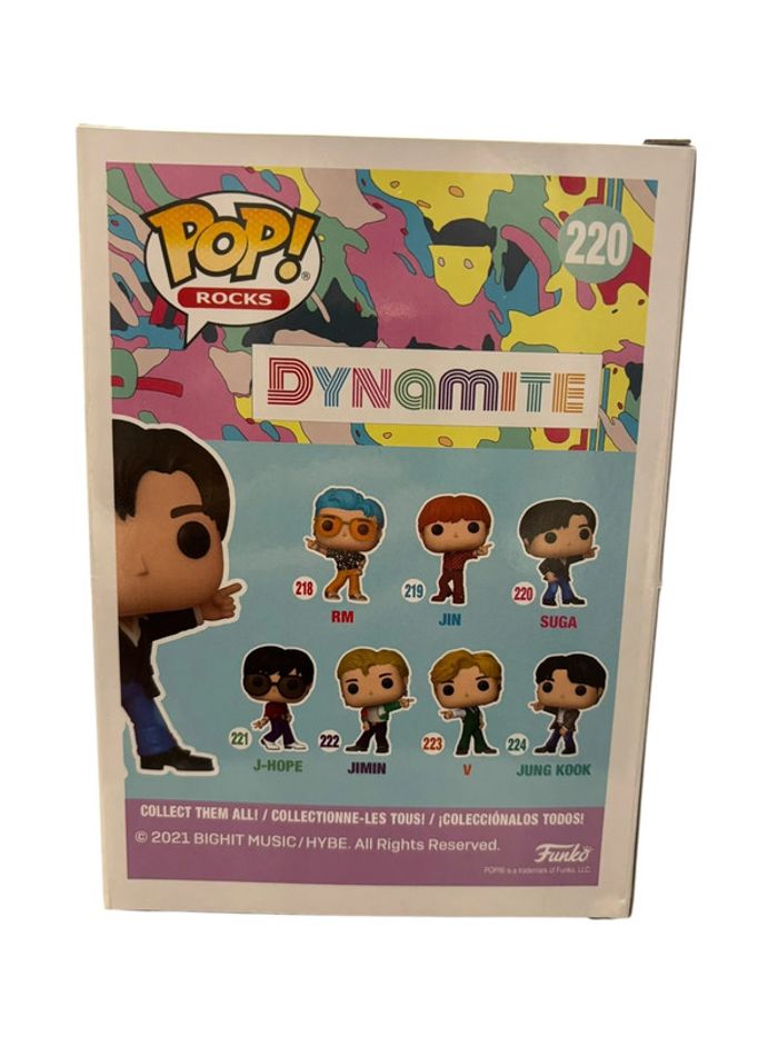 Figurine Funko Pop BTS Dynamite Suga 220 neuf - photo numéro 2