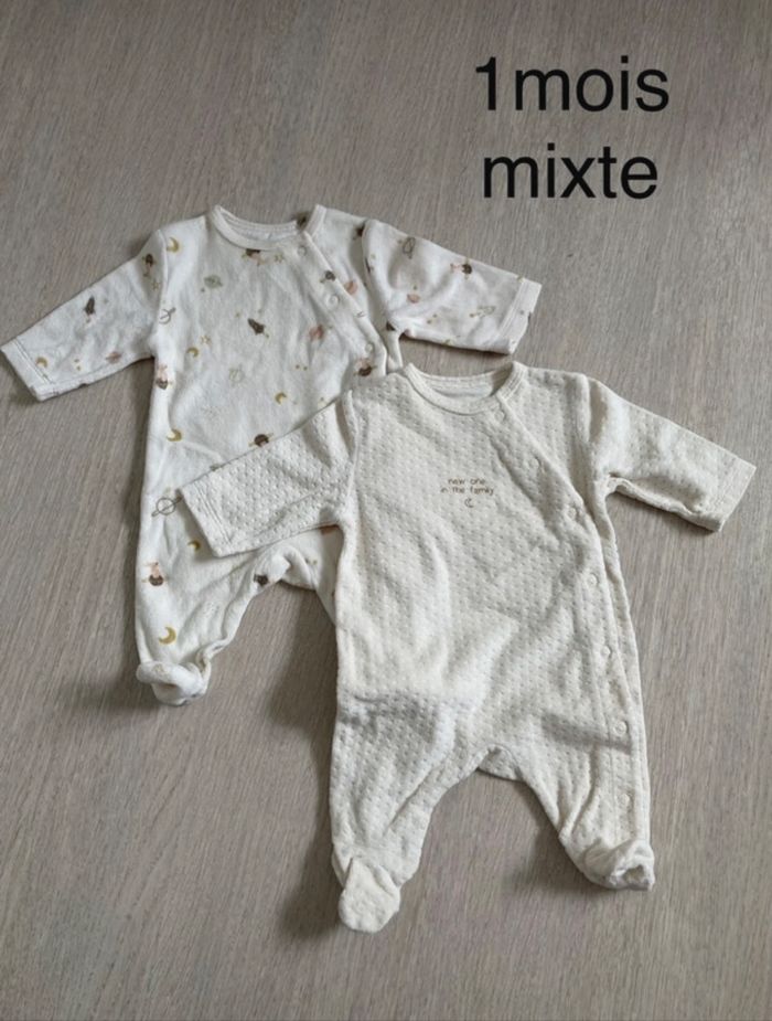 Pyjama mixte 1 mois